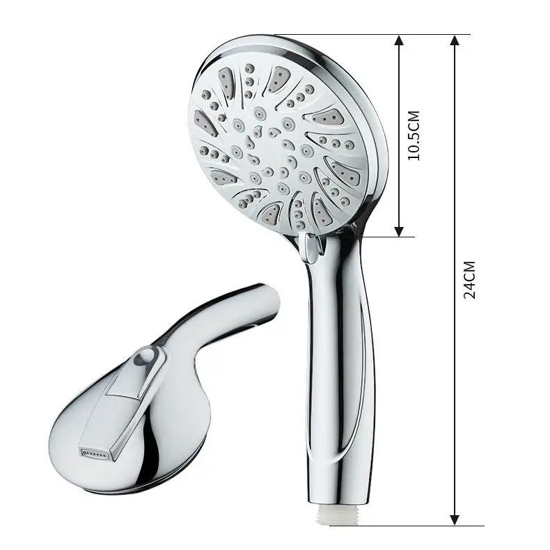 Bluejw Easy to Use Bathroom High Pressure 5-Function Handheld Shower Head with Spray Gun & 1.2m Hose Set - Image 1